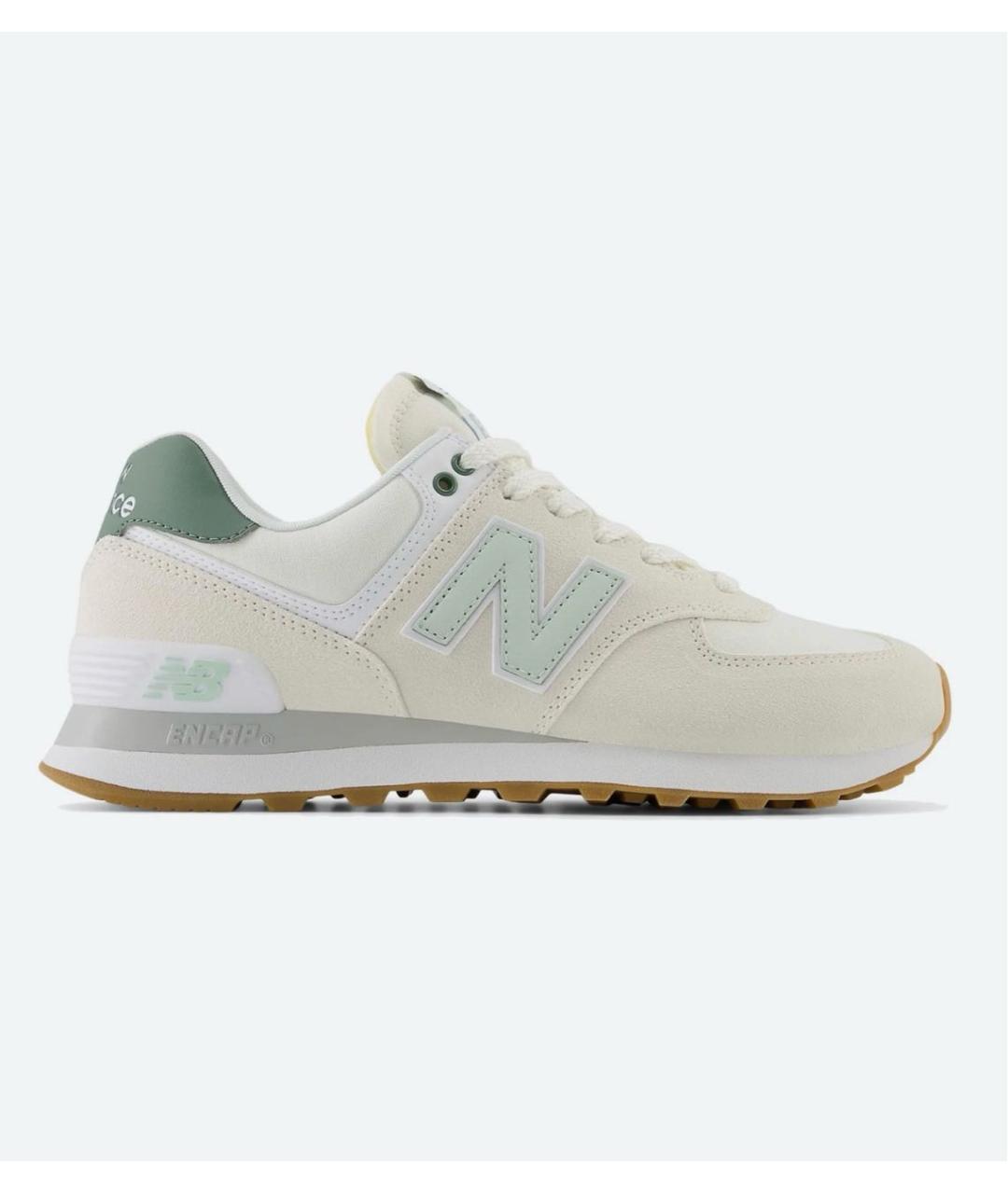 NEW BALANCE Бежевые замшевые кроссовки, фото 6