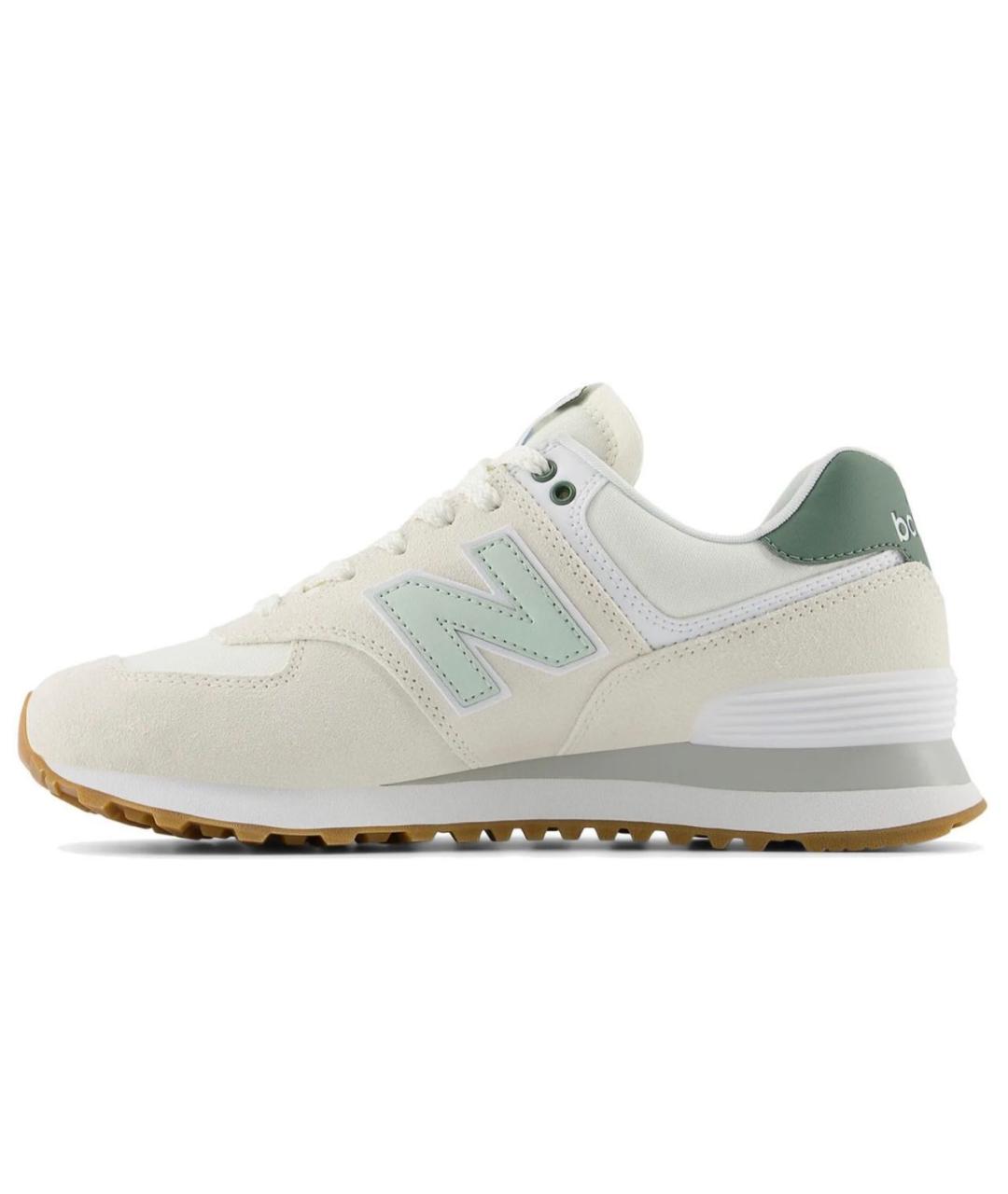 NEW BALANCE Бежевые замшевые кроссовки, фото 3