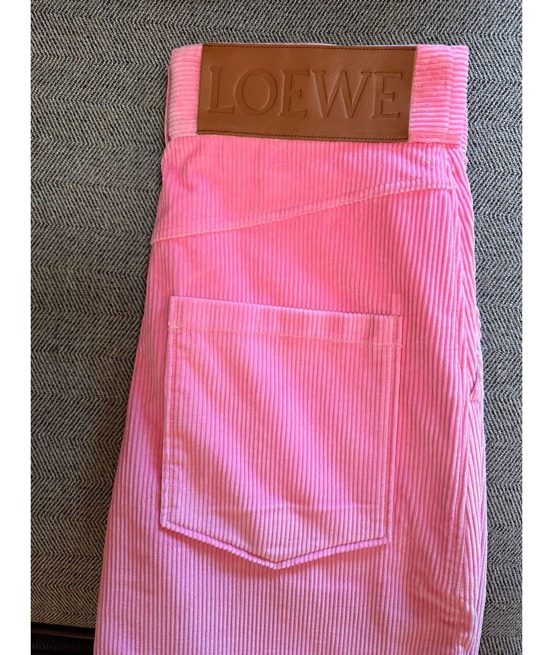 LOEWE Розовые прямые джинсы, фото 3