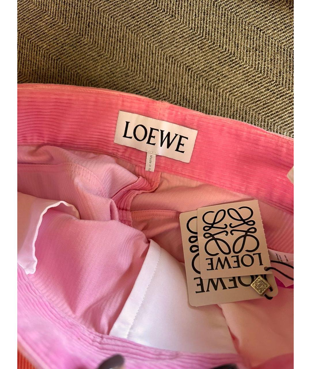 LOEWE Розовые прямые джинсы, фото 5