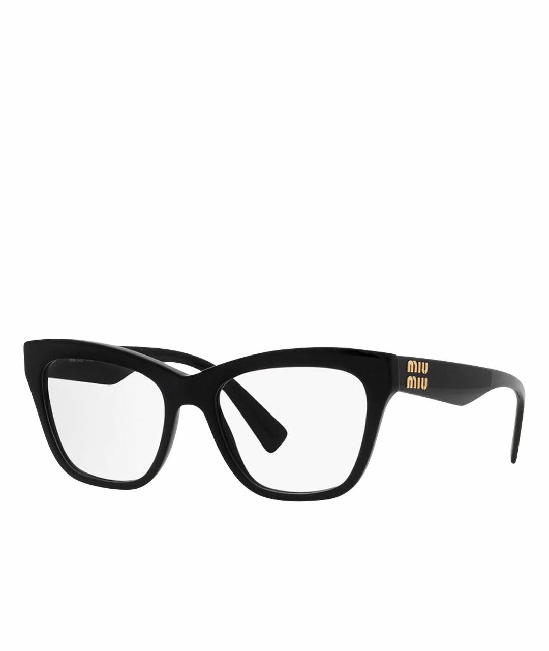 MIU MIU Черные пластиковые солнцезащитные очки, фото 1