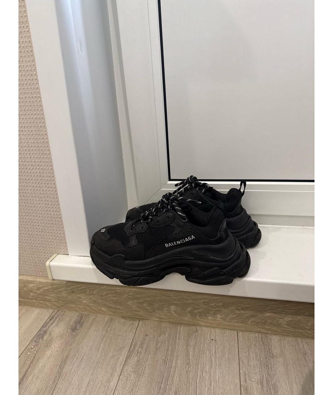 BALENCIAGA Черные кроссовки, фото 3