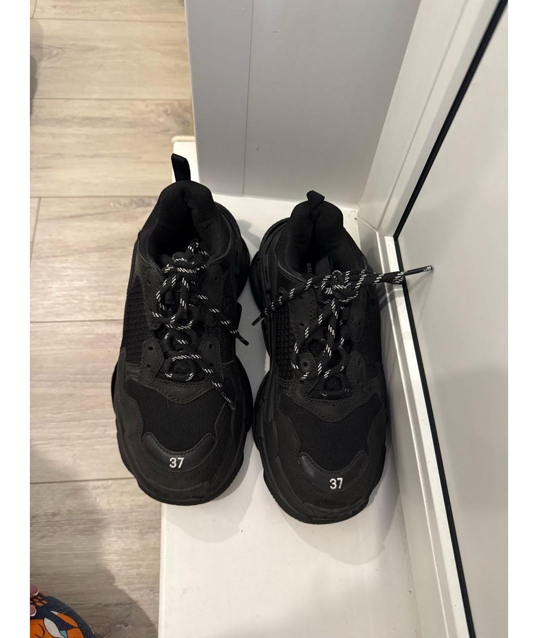 BALENCIAGA Черные кроссовки, фото 2