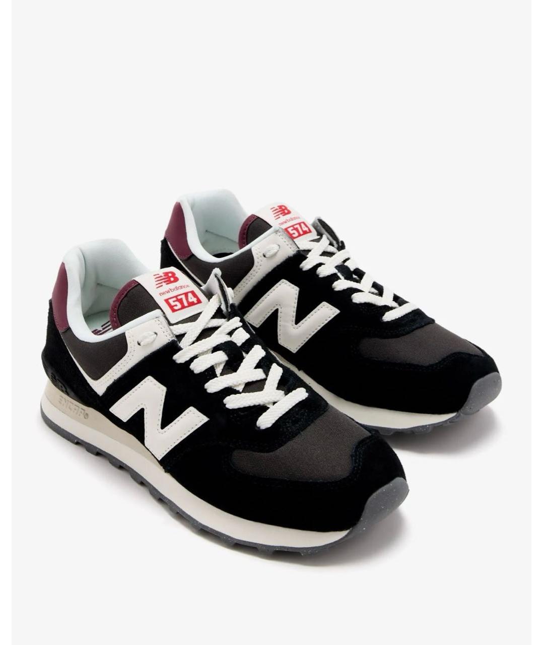 NEW BALANCE Черные замшевые кроссовки, фото 4