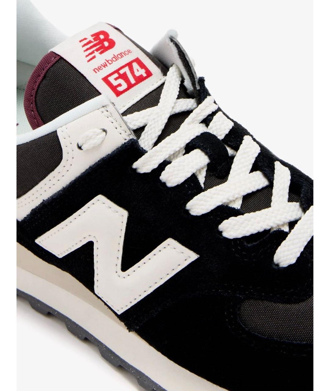 NEW BALANCE Черные замшевые кроссовки, фото 2