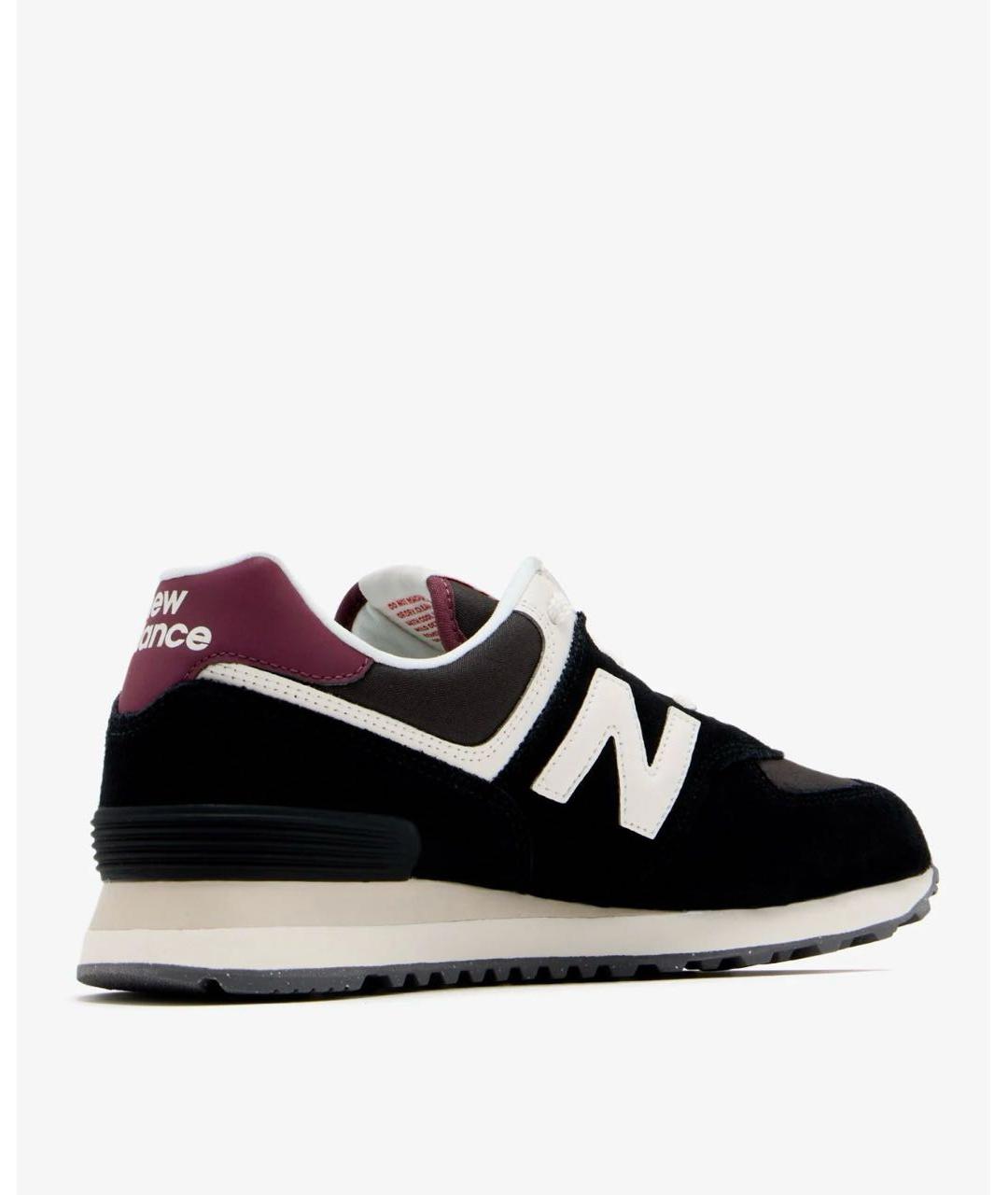 NEW BALANCE Черные замшевые кроссовки, фото 3