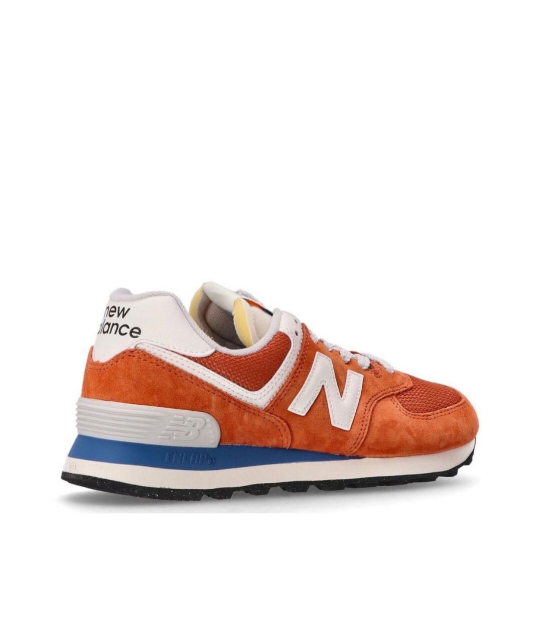 NEW BALANCE Оранжевое замшевые низкие кроссовки / кеды, фото 4
