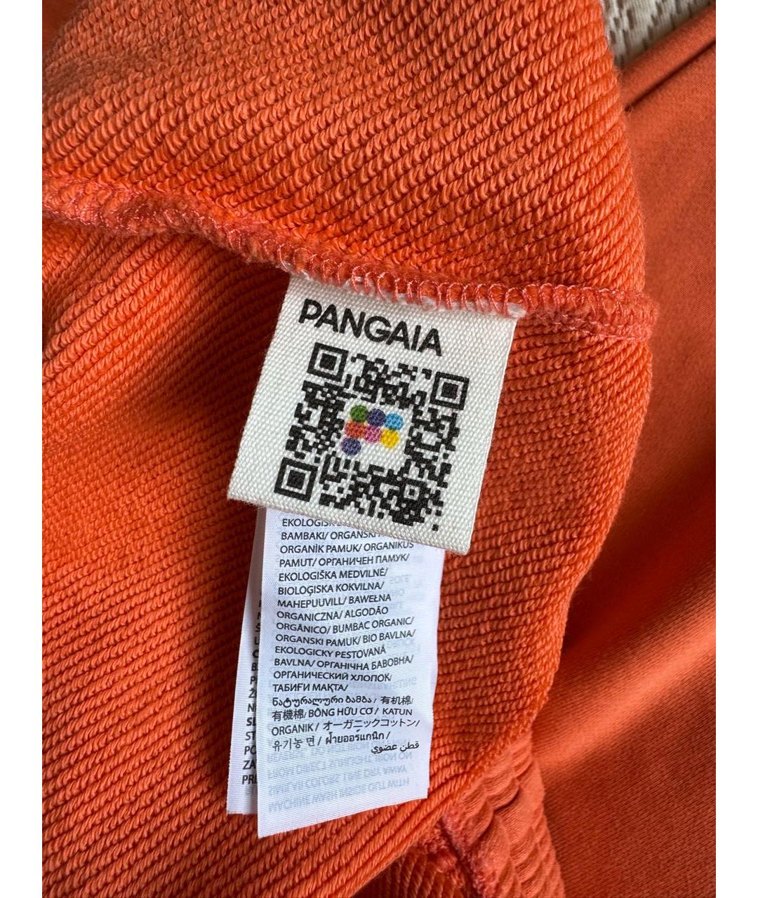 THE PANGAIA Оранжевое хлопковые спортивные брюки и шорты, фото 4