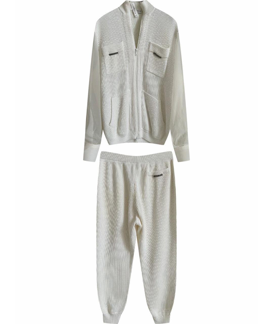 BRUNELLO CUCINELLI Белый хлопковый спортивные костюмы, фото 1
