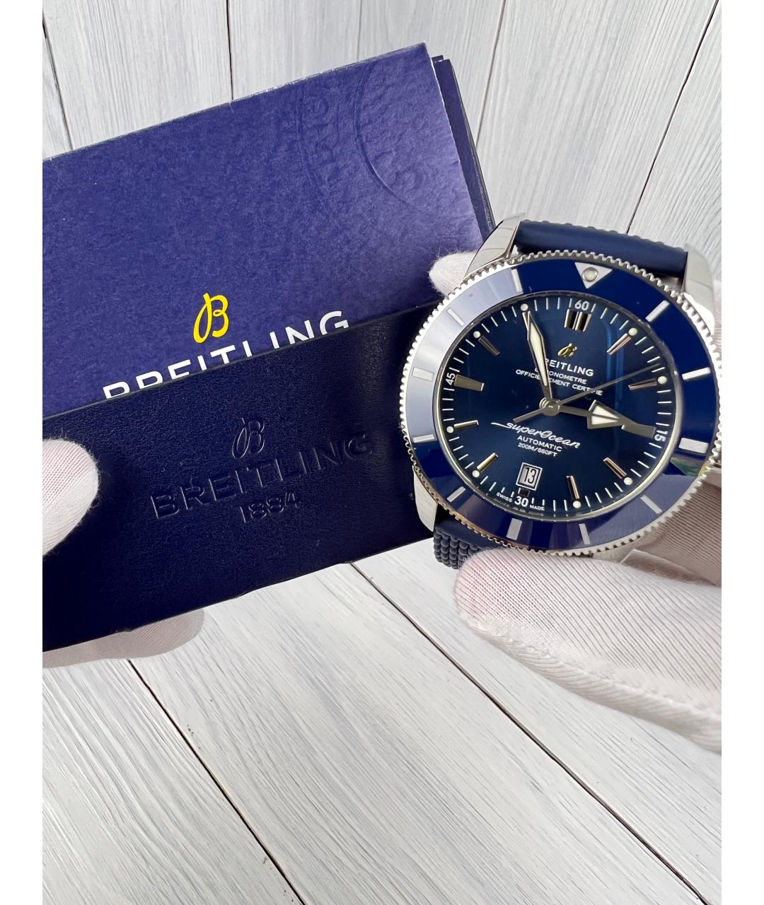 BREITLING Синие часы, фото 2