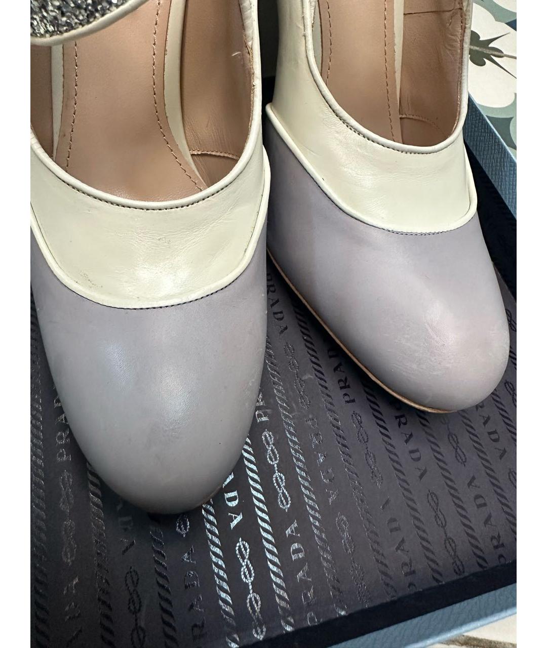 MIU MIU Мульти кожаные туфли, фото 5