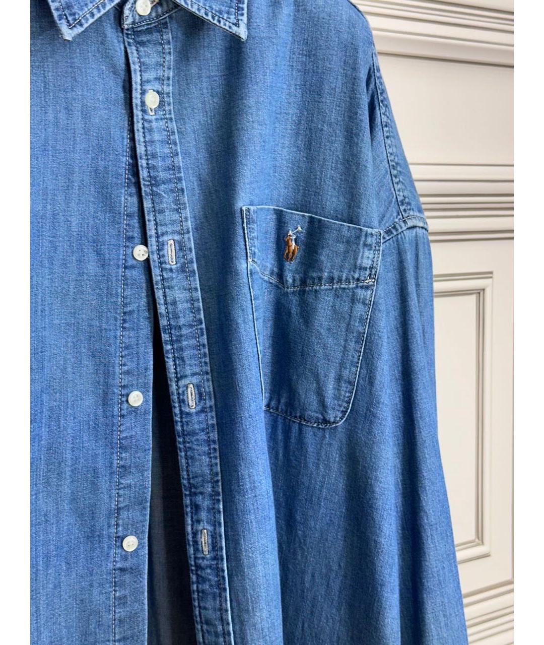 POLO RALPH LAUREN Синяя деним рубашка, фото 3