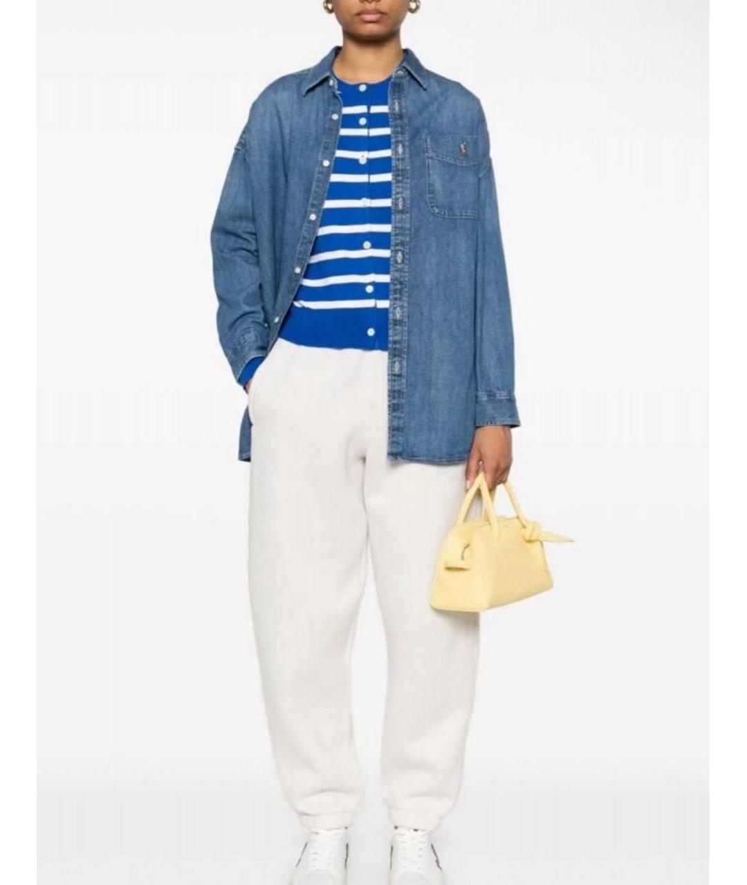 POLO RALPH LAUREN Синяя деним рубашка, фото 6
