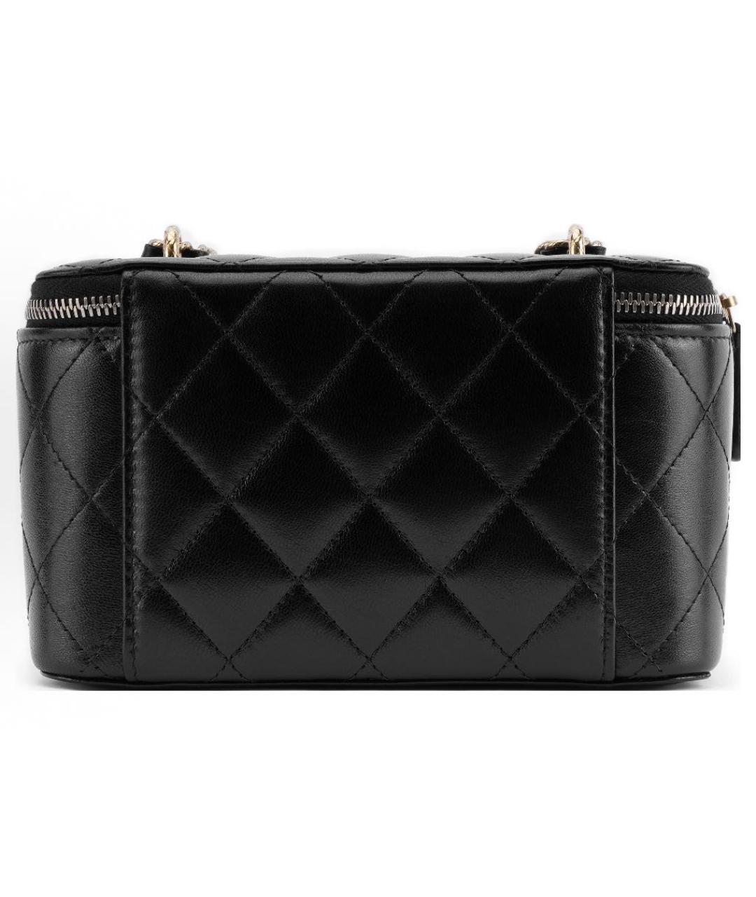 CHANEL Черная кожаная сумка через плечо, фото 4