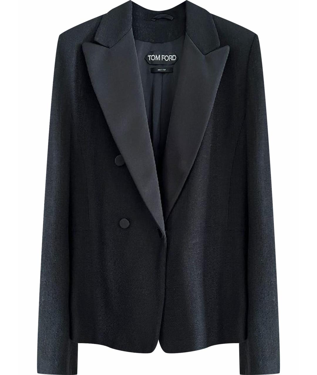 TOM FORD Черный вискозный жакет/пиджак, фото 1