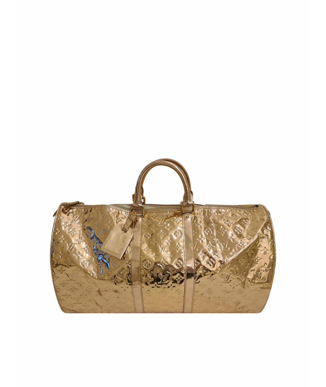 LOUIS VUITTON PRE-OWNED Золотая дорожная/спортивная сумка, фото 1