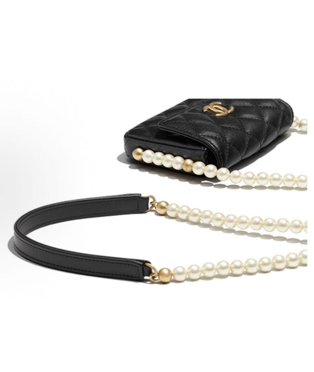 CHANEL Черная кожаная сумка через плечо, фото 4