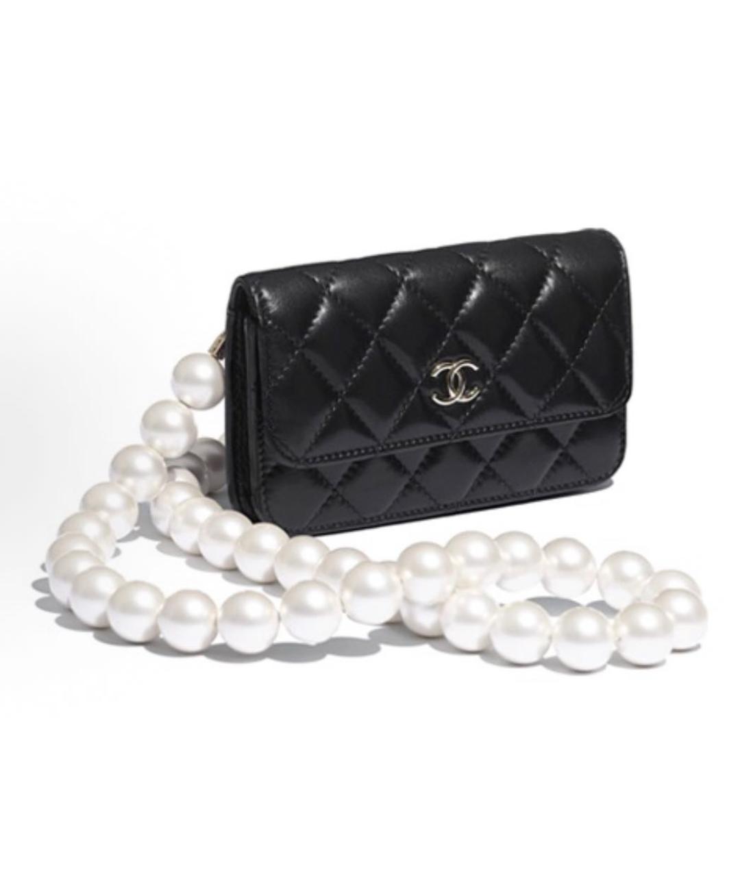 CHANEL Черная кожаная сумка через плечо, фото 3