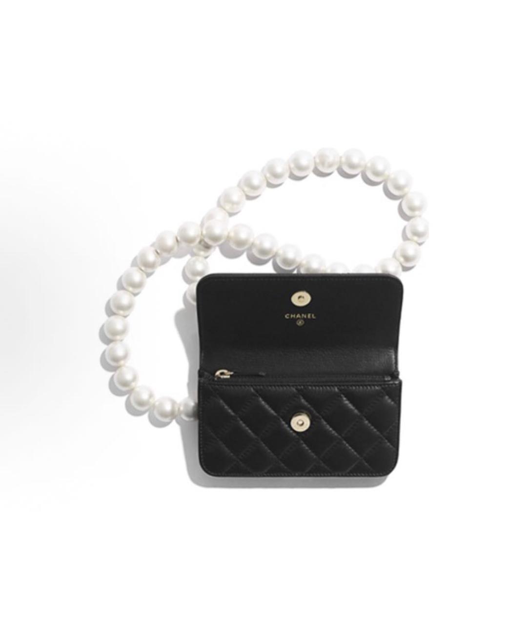 CHANEL Черная кожаная сумка через плечо, фото 4