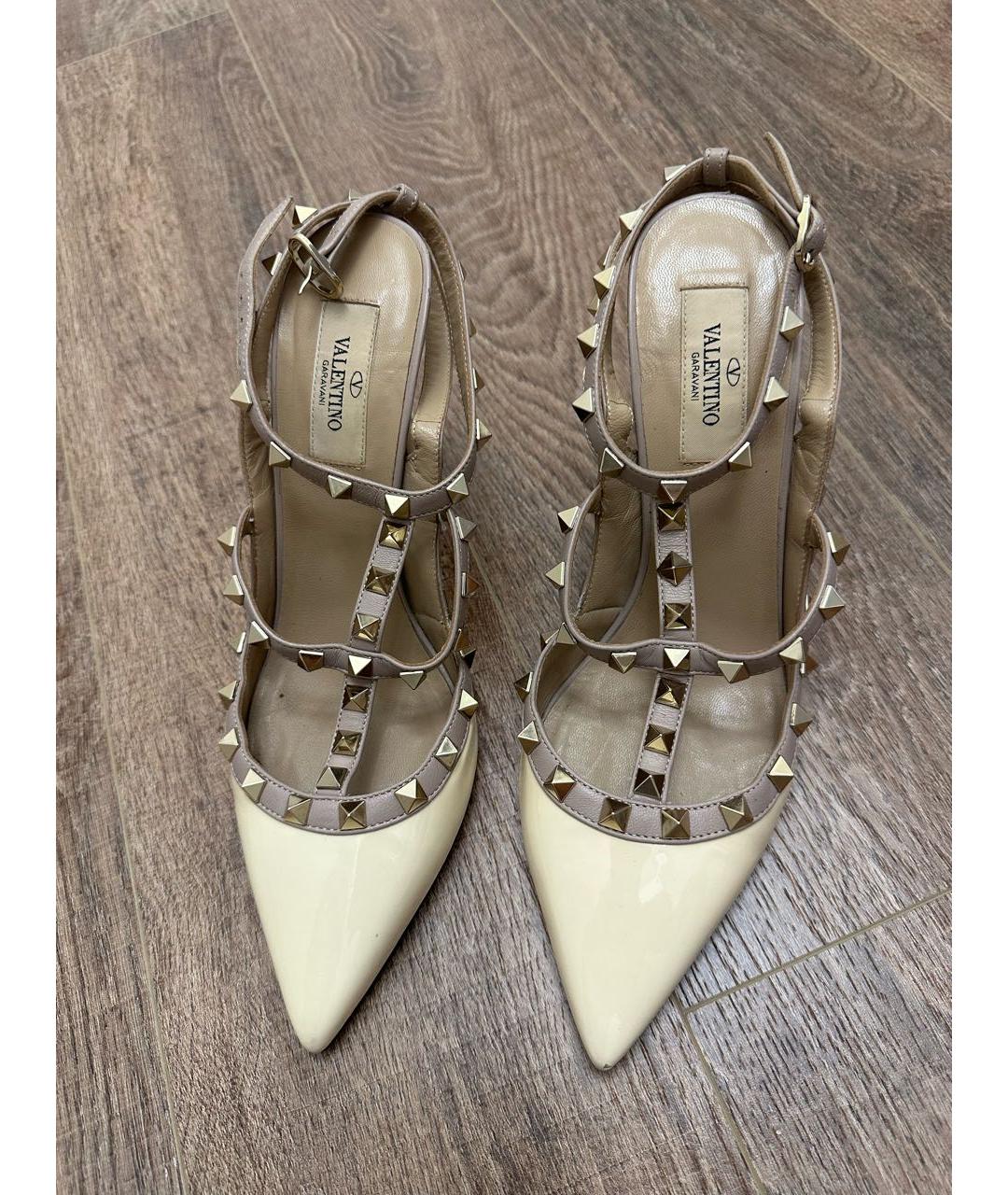 VALENTINO Белые туфли из лакированной кожи, фото 2