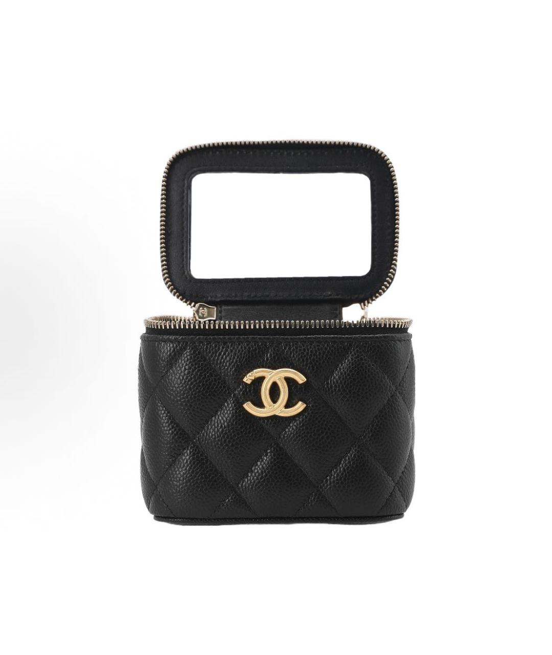 CHANEL Черная кожаная сумка через плечо, фото 4