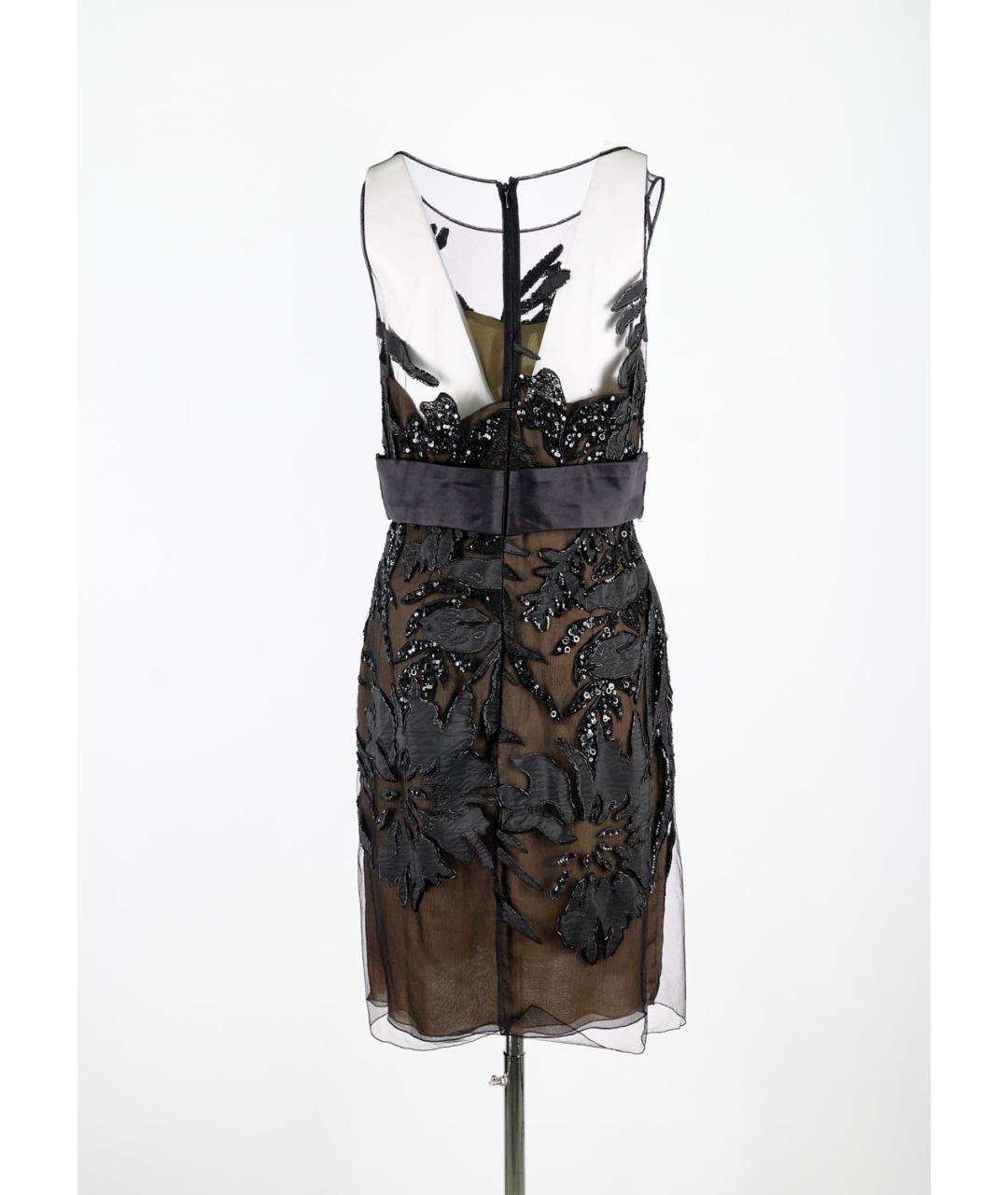 ZUHAIR MURAD Черное шелковое коктейльное платье, фото 4