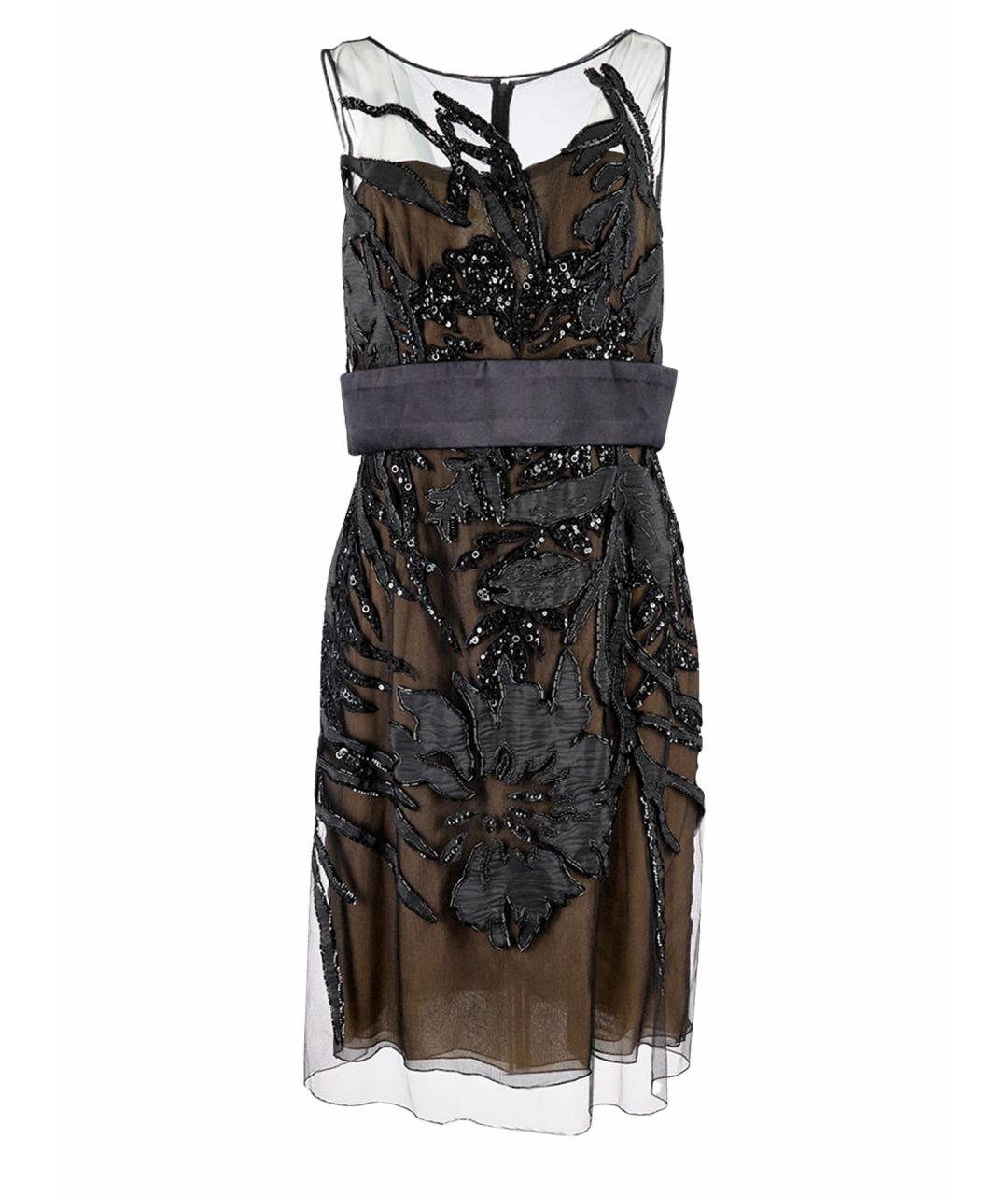 ZUHAIR MURAD Черное шелковое коктейльное платье, фото 1