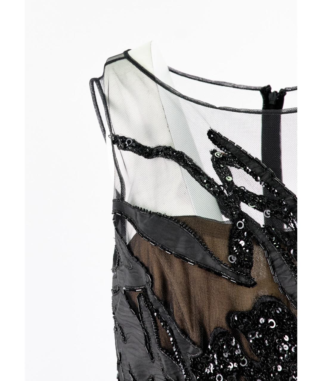 ZUHAIR MURAD Черное шелковое коктейльное платье, фото 2