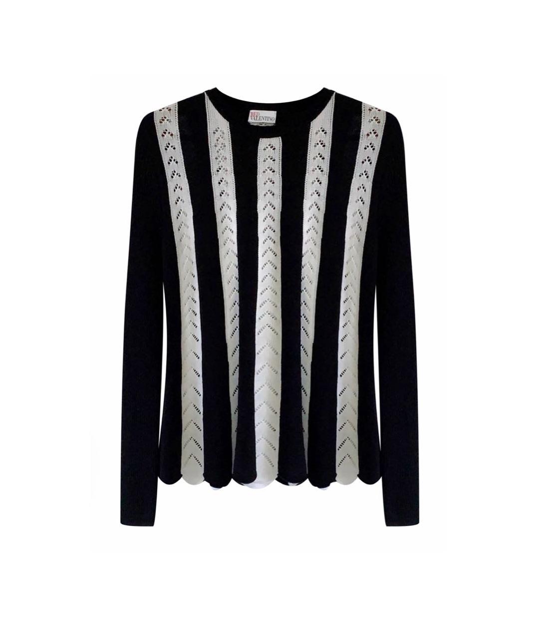 RED VALENTINO Черный хлопковый джемпер / свитер, фото 9