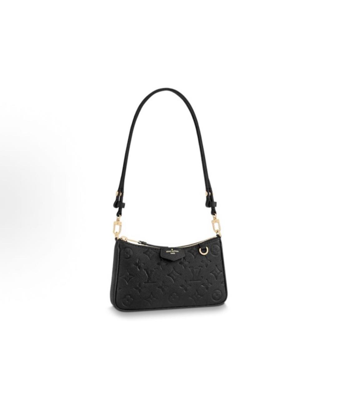 LOUIS VUITTON Черная кожаная сумка через плечо, фото 2
