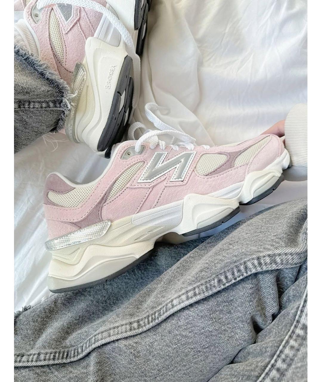 NEW BALANCE Розовые замшевые низкие кроссовки / кеды, фото 8