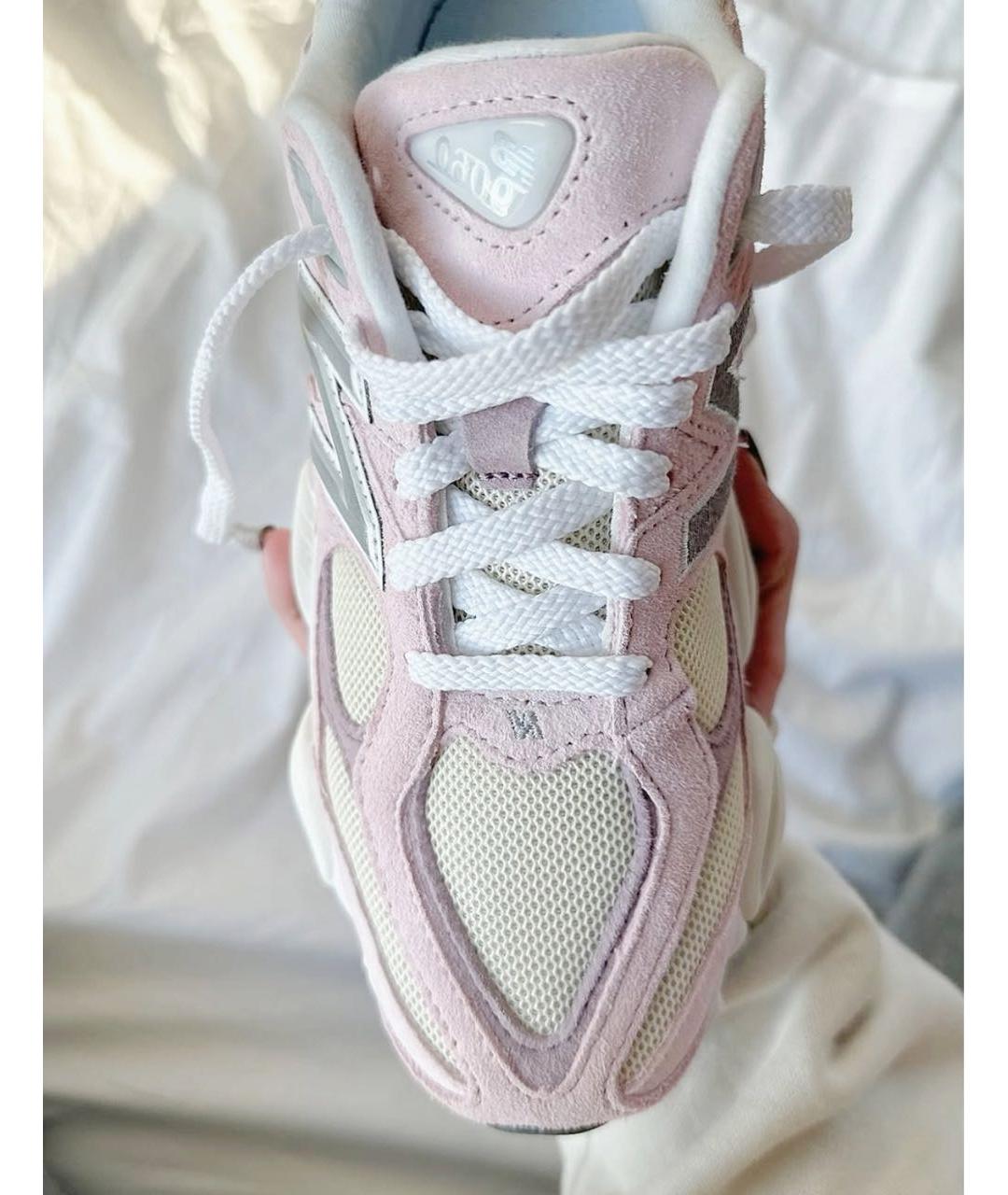 NEW BALANCE Розовые замшевые низкие кроссовки / кеды, фото 5