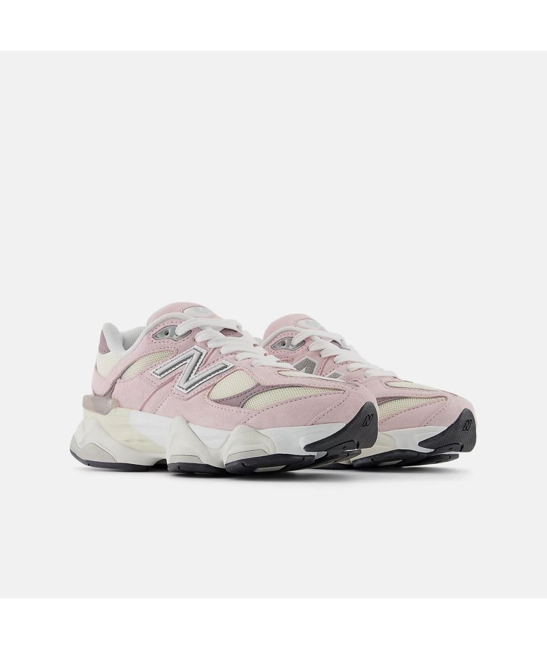 NEW BALANCE Розовые замшевые низкие кроссовки / кеды, фото 2