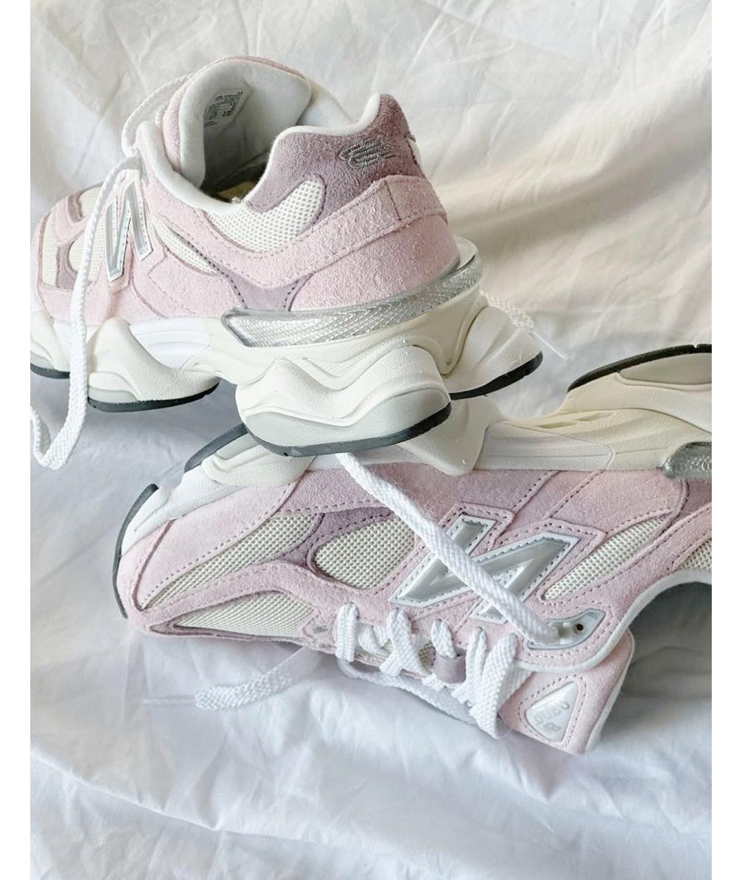 NEW BALANCE Розовые замшевые низкие кроссовки / кеды, фото 7