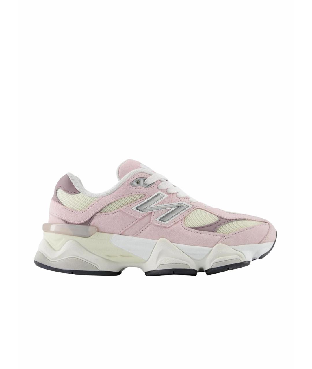 NEW BALANCE Розовые замшевые низкие кроссовки / кеды, фото 1