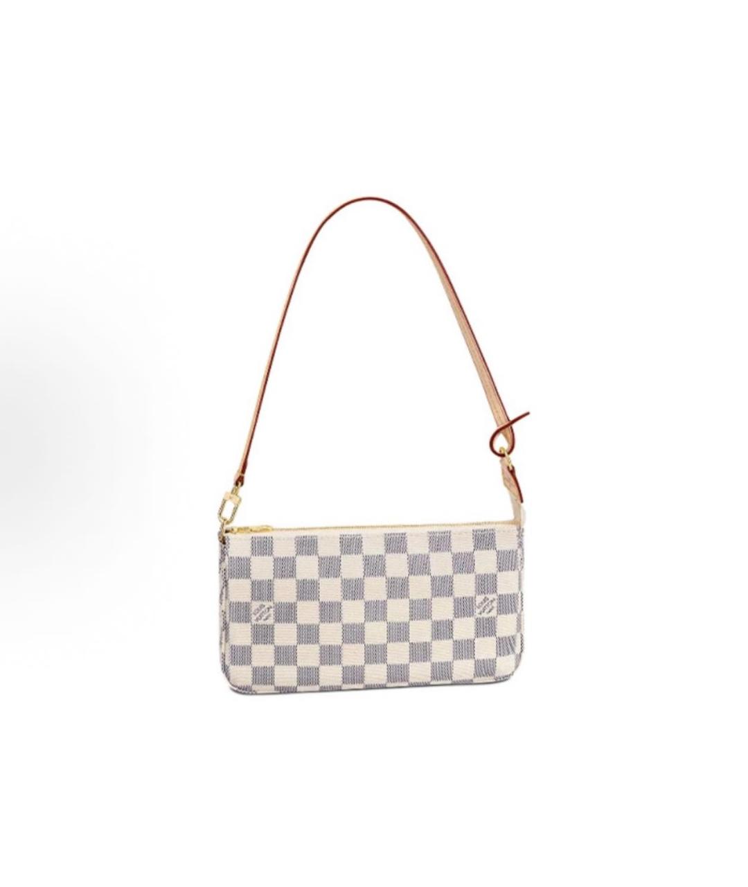 LOUIS VUITTON Белая сумка через плечо, фото 6