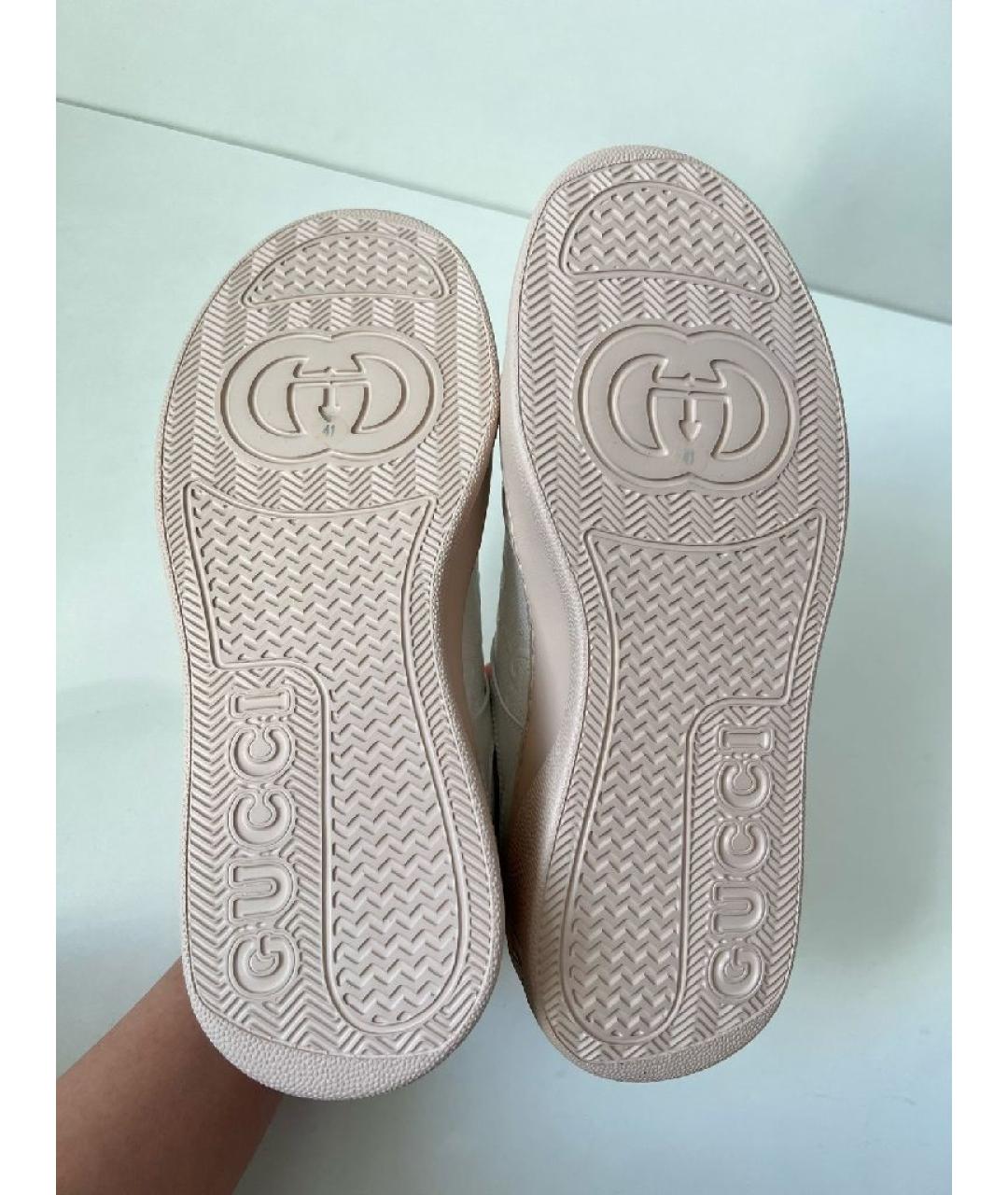 GUCCI Белые кроссовки, фото 7