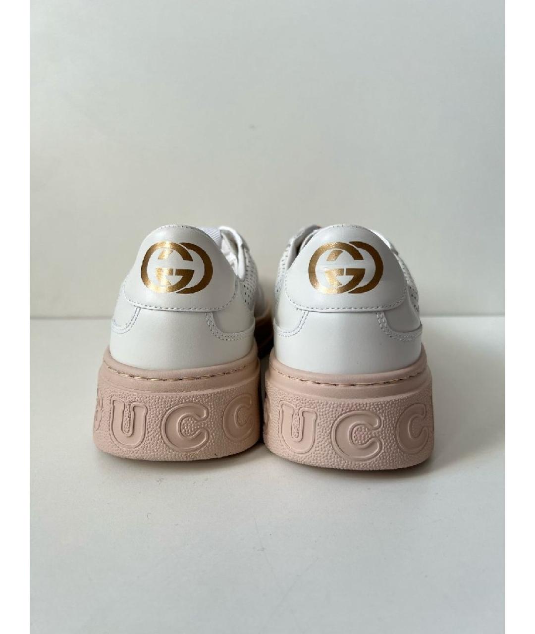 GUCCI Белые кроссовки, фото 4
