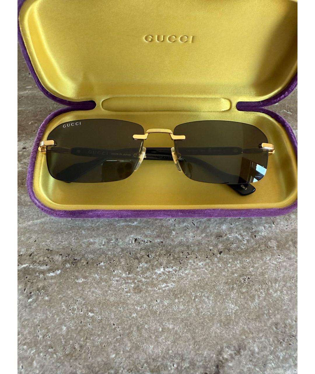 GUCCI Пластиковые солнцезащитные очки, фото 5