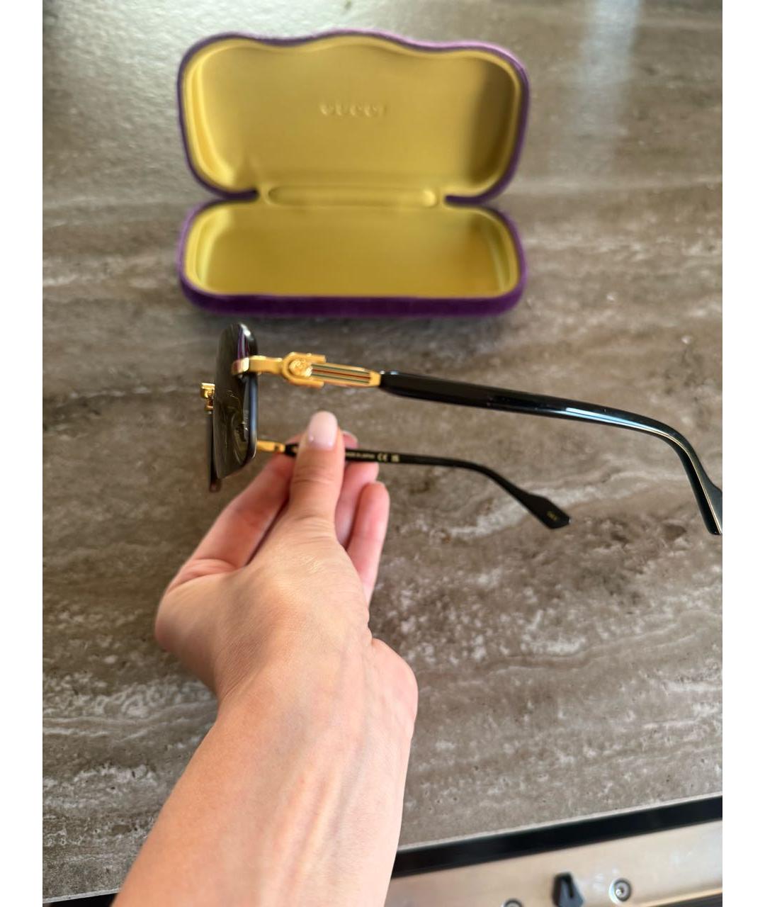 GUCCI Пластиковые солнцезащитные очки, фото 2