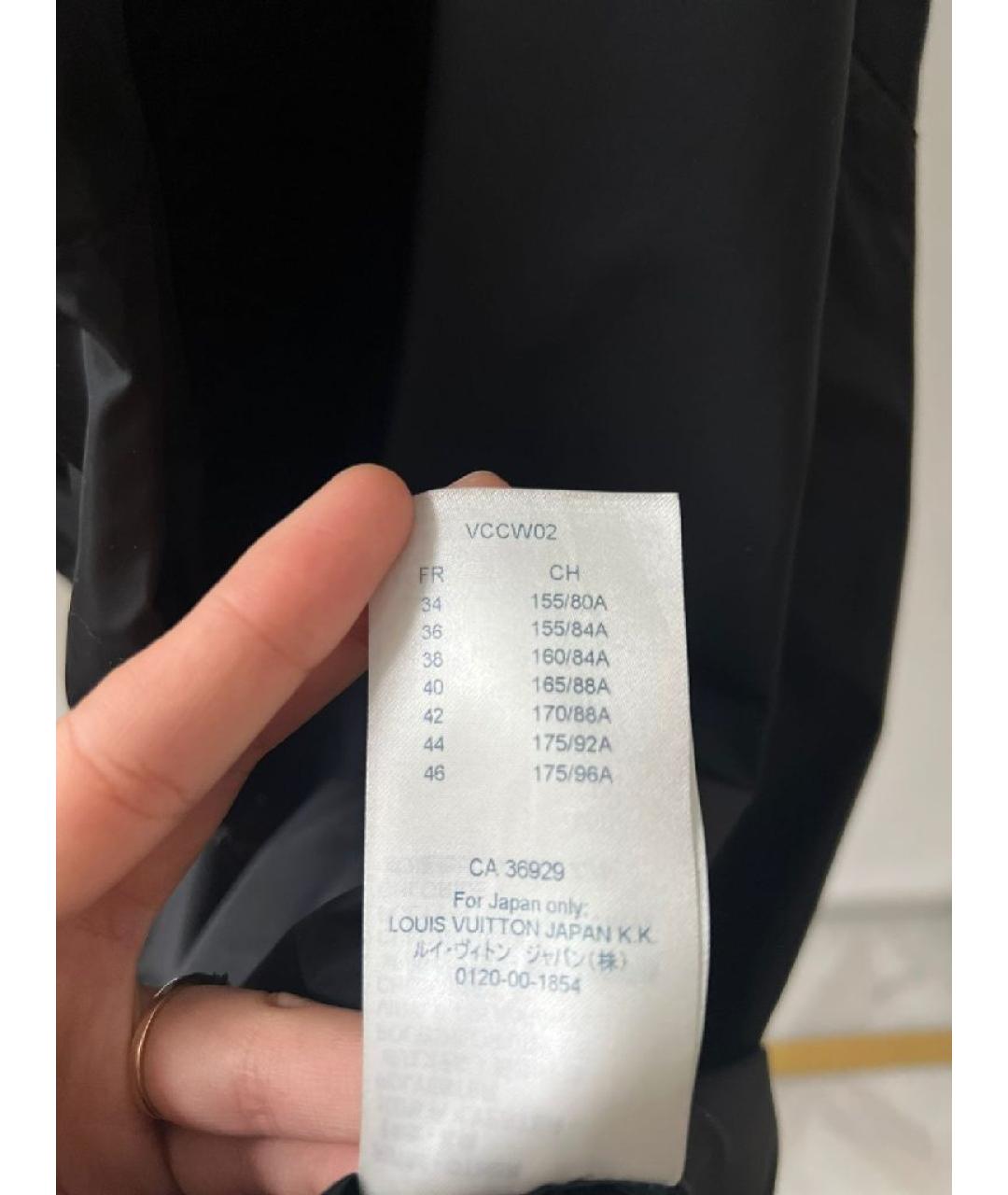 LOUIS VUITTON Черная полиэстеровая куртка, фото 7