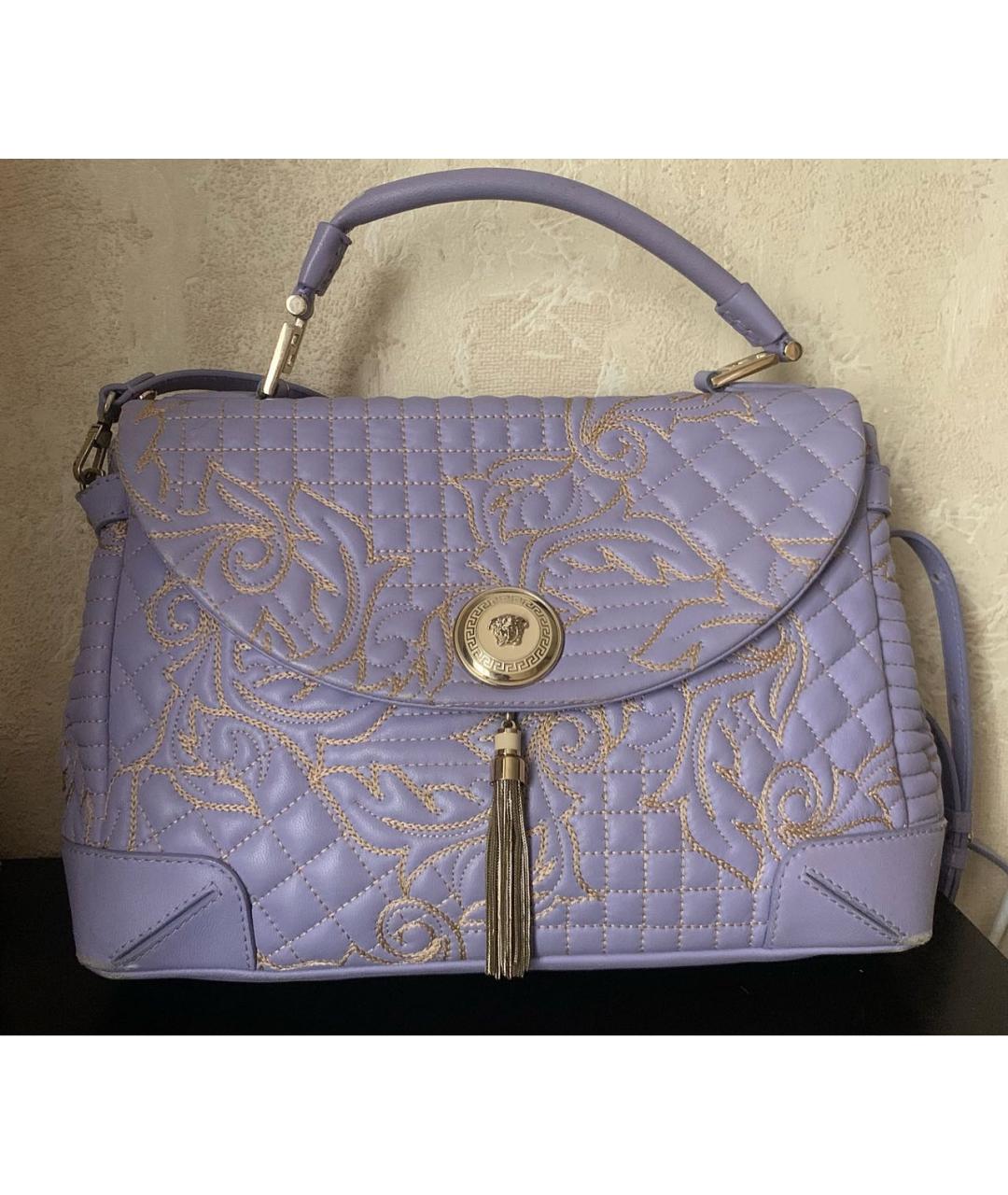 VERSACE Мульти кожаная сумка с короткими ручками, фото 3