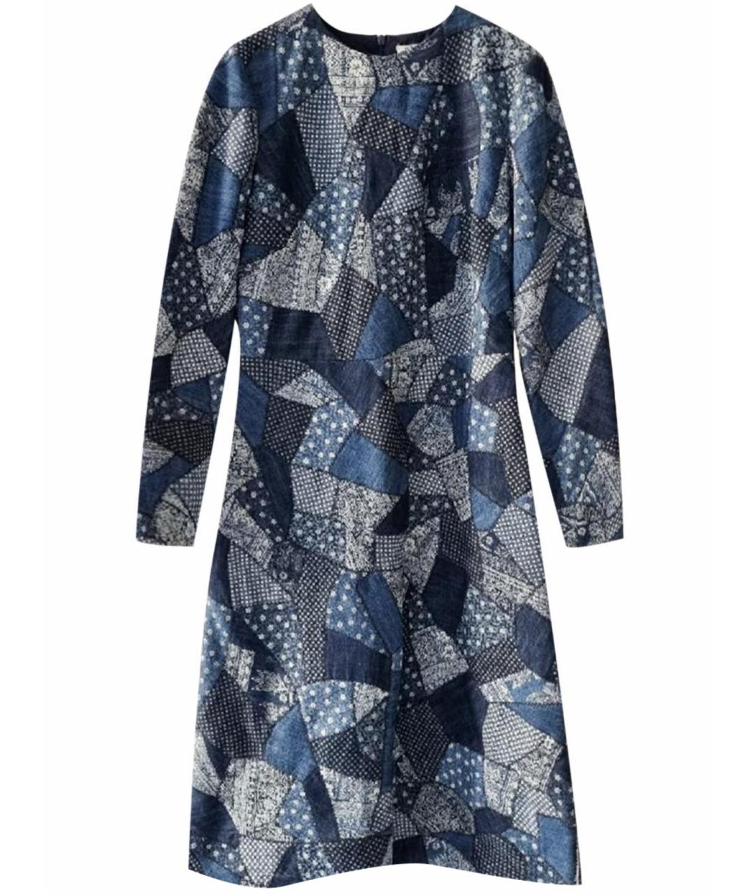 CHRISTIAN DIOR Синее хлопковое платье, фото 1