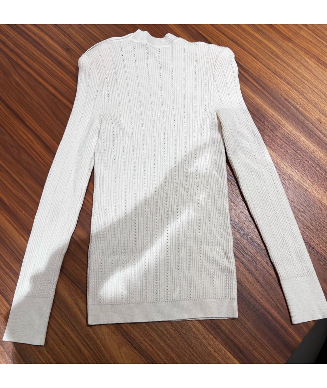 BALMAIN Белый вискозный джемпер / свитер, фото 2