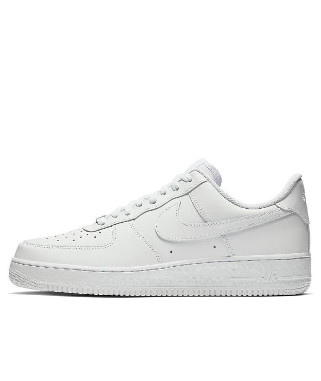 NIKE Белые кожаные низкие кроссовки / кеды, фото 8
