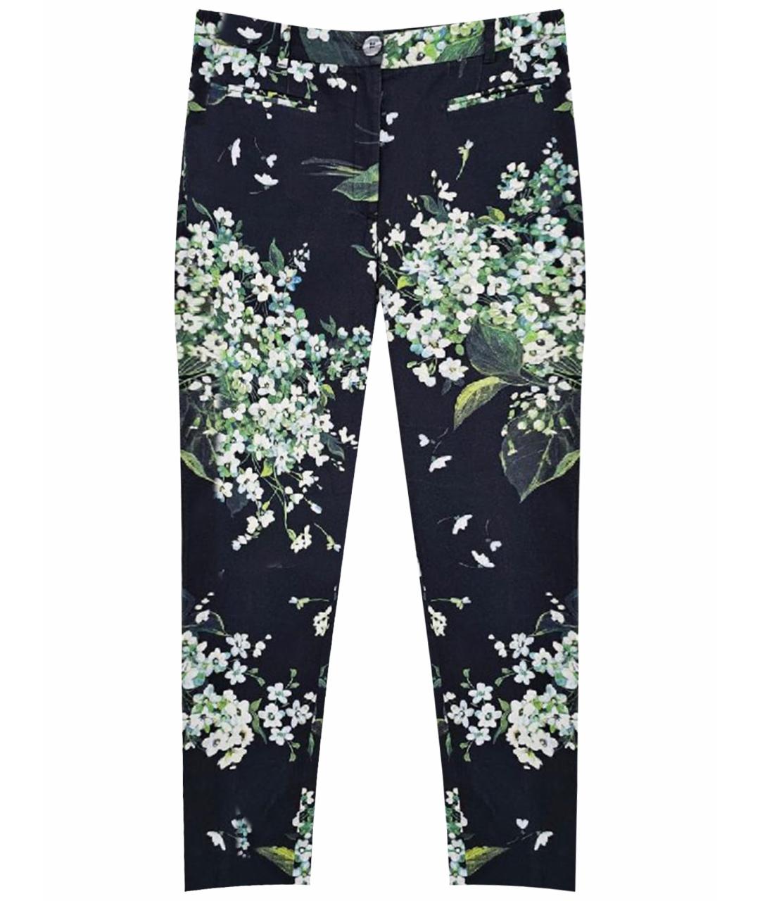 DOLCE&GABBANA Черные хлопковые прямые брюки, фото 1