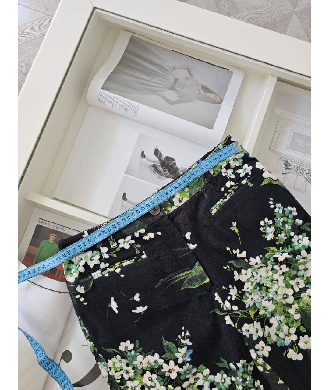 DOLCE&GABBANA Черные хлопковые прямые брюки, фото 7