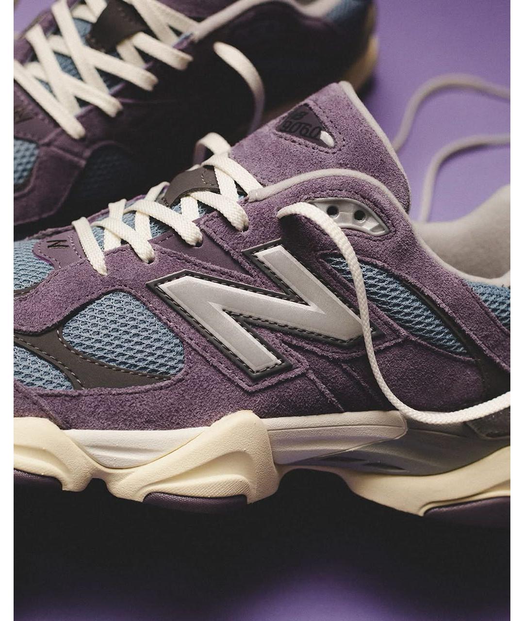 NEW BALANCE Фиолетовые замшевые кроссовки, фото 5