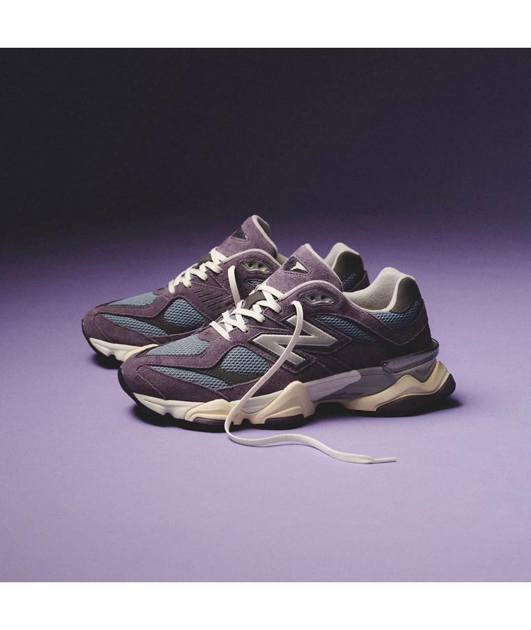 NEW BALANCE Фиолетовые замшевые кроссовки, фото 8