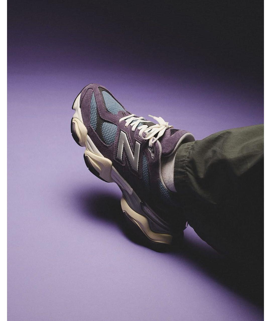 NEW BALANCE Фиолетовые замшевые кроссовки, фото 7
